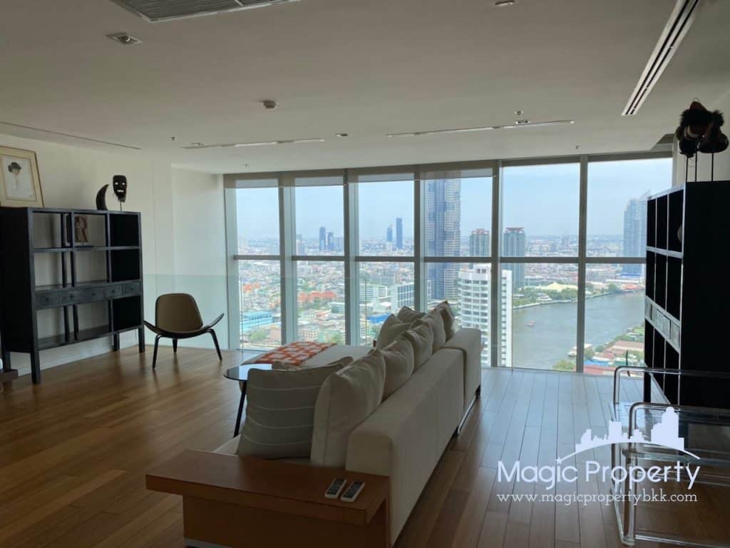 5 Bedroom Duplex for Rent in The River Condominium. Located at Charoen Nakhon, Khlong Ton Sai, Khlong San, Bangkok 10600. Near BTS Surasak..