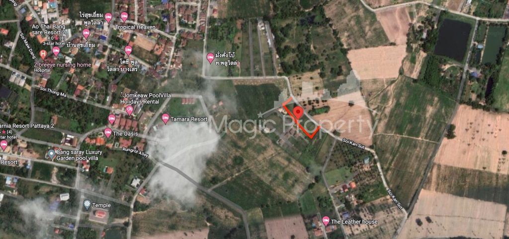 2-1-68 Rai-Ngan-Sq.wah Land for Sale in Bang Sare. Located at Soi Kan Sut, Bang Sare Subdistrict, Sattahip District, Chonburi 20250, Thailand