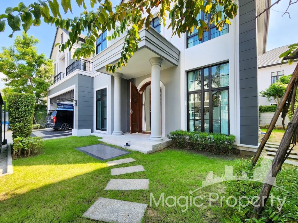 The Palazzo Srinakarin 4 Bedrooms Brand New House For Sale. Located at Soi Srinakarin 53, Srinakarin Road, Nong Bon, Prawet, Bangkok.
