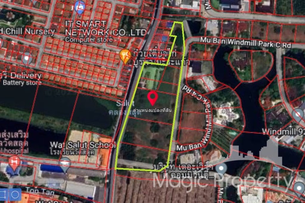 11 Rai Land For Sale in Windmill Village Bangna-Trad Road(Bangna-Trad Km 10.), Bang Phli Yai, Bang Phli, Samut Prakan..