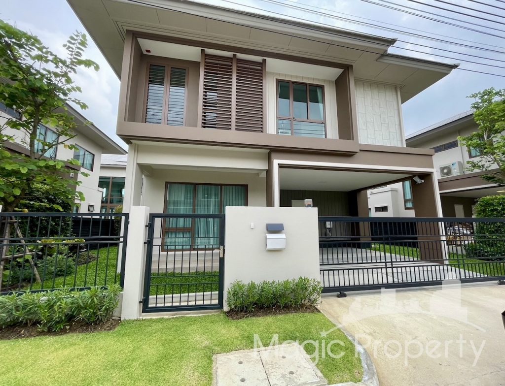 Fully Furnished 4 Bedrooms Burasiri Krungthep Kreetha Single House For Rent, Hua Mak, Bang Kapi, Bangkok 10240...