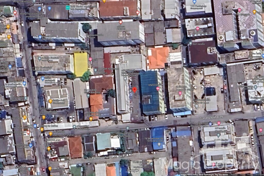 100 Sq.wah Land For Sale in Ramakhamhaeng 53. Located at 137 Ramkhamhaeng 53, Phlabphla, Wang Thonglang, Krung Thep Maha Nakhon...