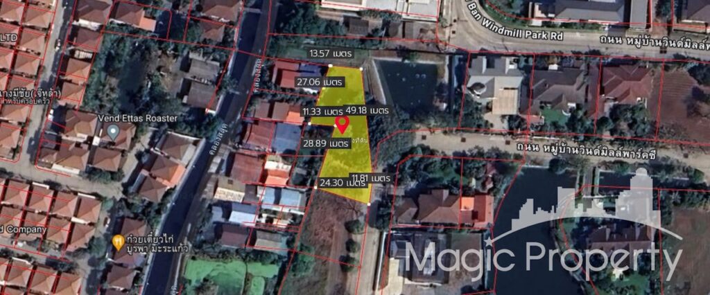 233 Sq.wah Land For Sale in Windmill Park Village Zone C (Windmill Village Bangna), Bang Phli Yai, Bang Phli, Samut Prakan 10540 (MGP1265)...