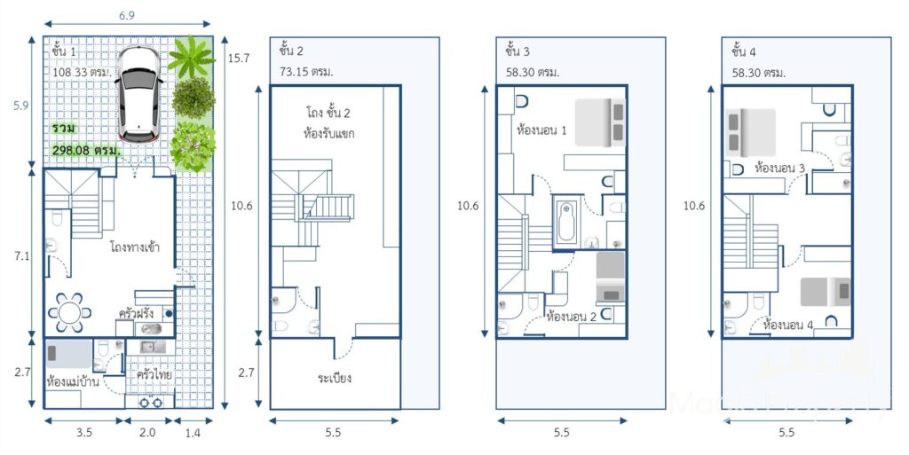 For Sale 4 Bed Townhome in Baan Klang Krung Grande Vienna Rama 3, Bang Phongphang, Bangkok | ฿18,400,000 ... – Photo 16